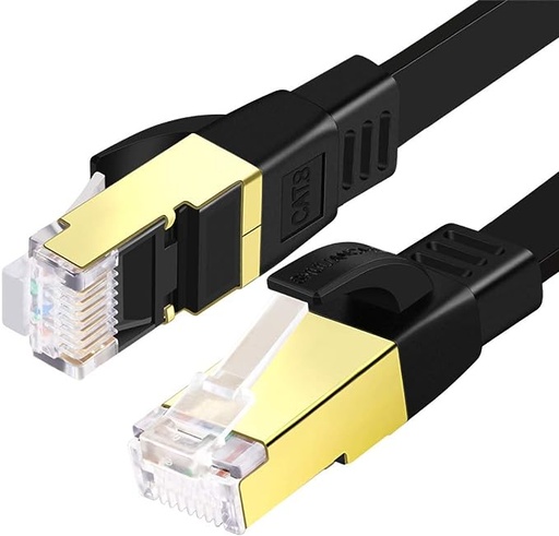 Cat 8 Plat Câble Ethernet 1M